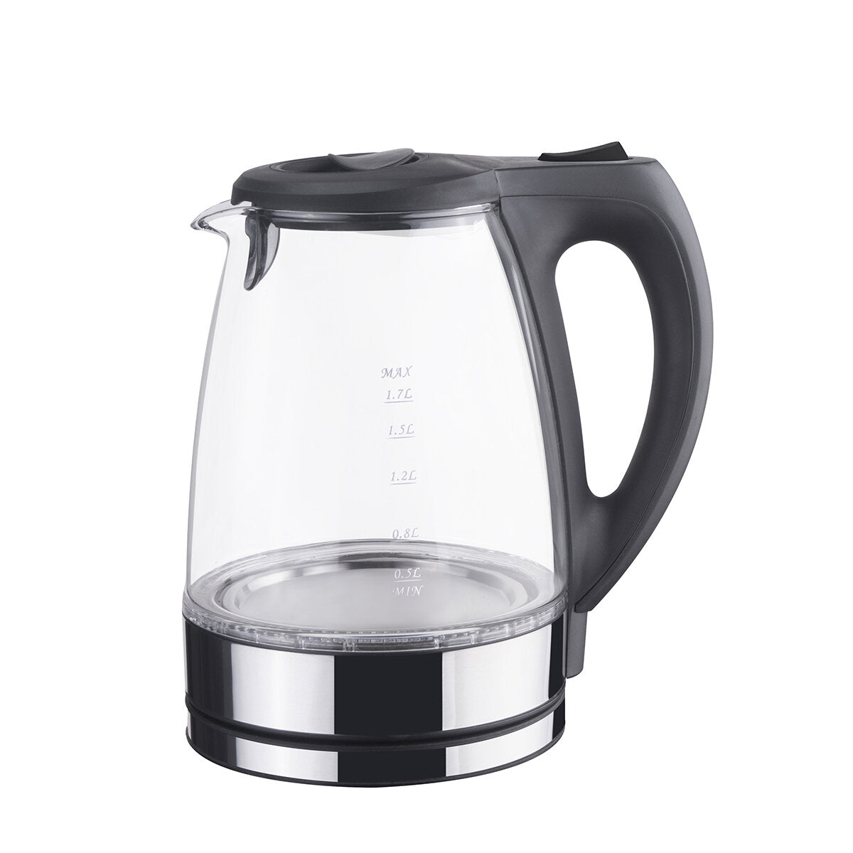 1.7L Glass Electric Kettle AU Plug 1500W Anti-drying Automatic Shutdown Boiling with Blue LED Lighting for Household