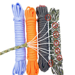 Parachute Cord Lanyard Outdoor Camping Rope Climbing Hiking Survival Equipment Tent Accessories