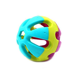 ABS Plastic Dog Toy Happy Jingle Bell Ball Chewing Ball Funny Pet Interactive Fetch Play