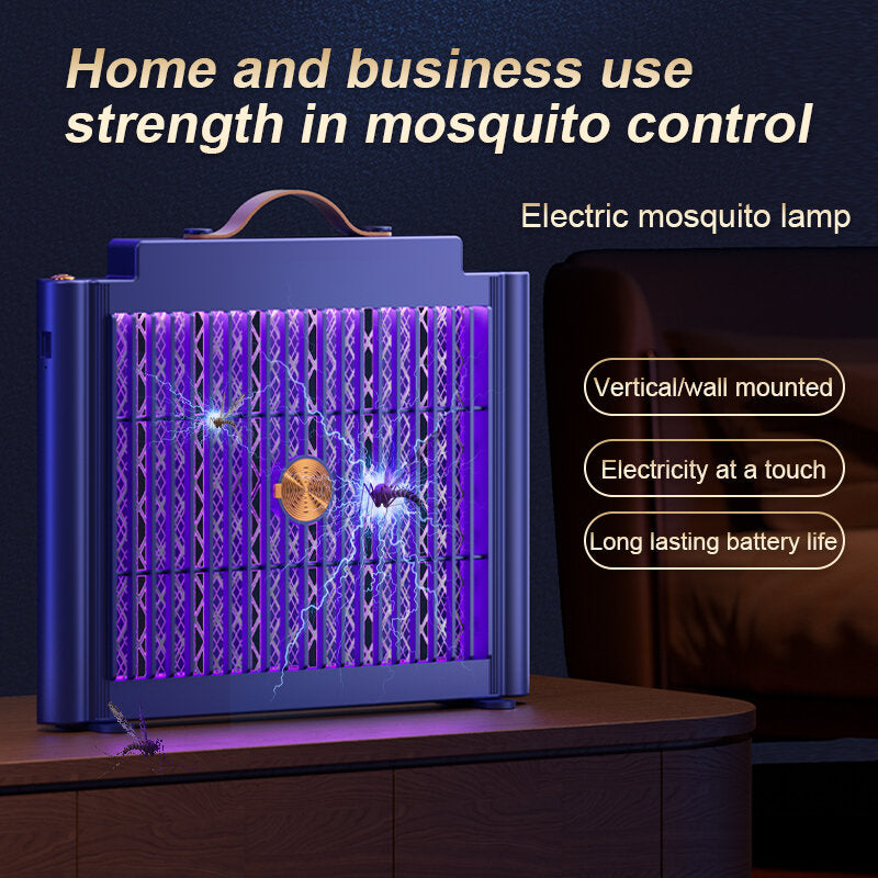 Cordless Rechargeable Electric Mosquito Zapper Lamp with 1200mAh Battery for Indoor/Outdoor Use