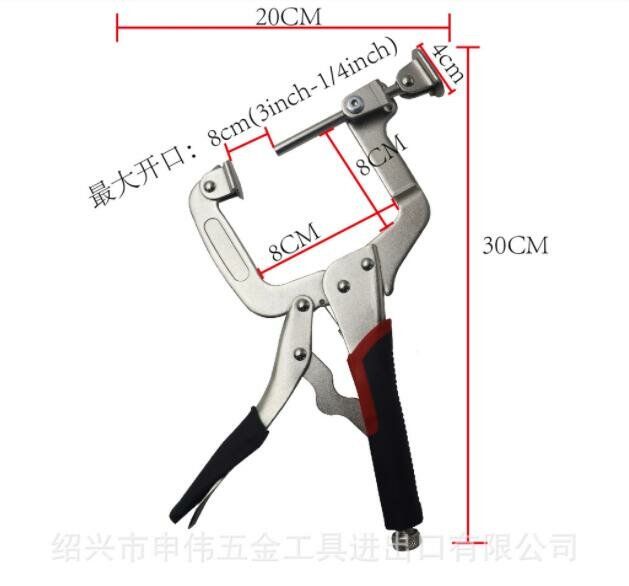 12" Metal Face Clamp - Adjustable 90ˇă Right Angle & Pocket Hole Pliers