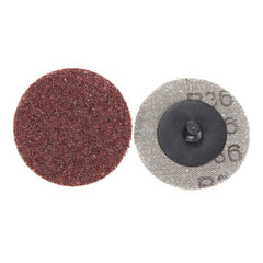 25pcs 2 Inch 36 Grit R-Type Abrasive Sanding Discs Roll Lock Sanding Pads