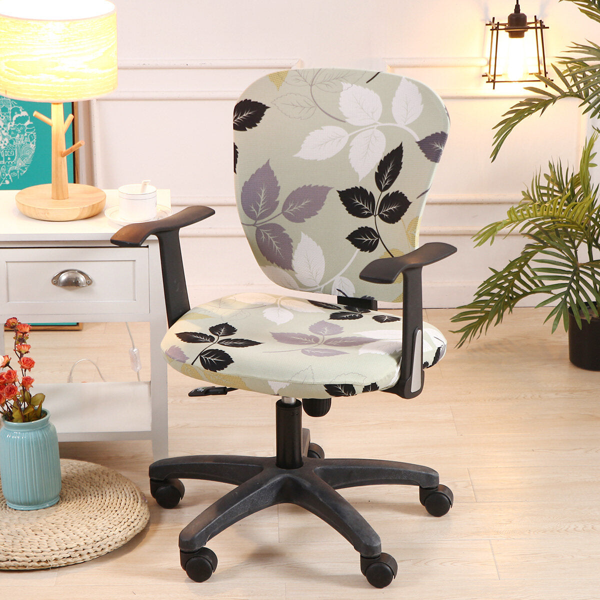 Office Chair Cover Elastic Computer Chair Cover Stretch Arm Chair Seat Cover