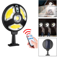 Solar Camping Light 3 Modes Sensor Garden Wall Light Outdoor COB LED Waterproof Smart Remote Control Lamp