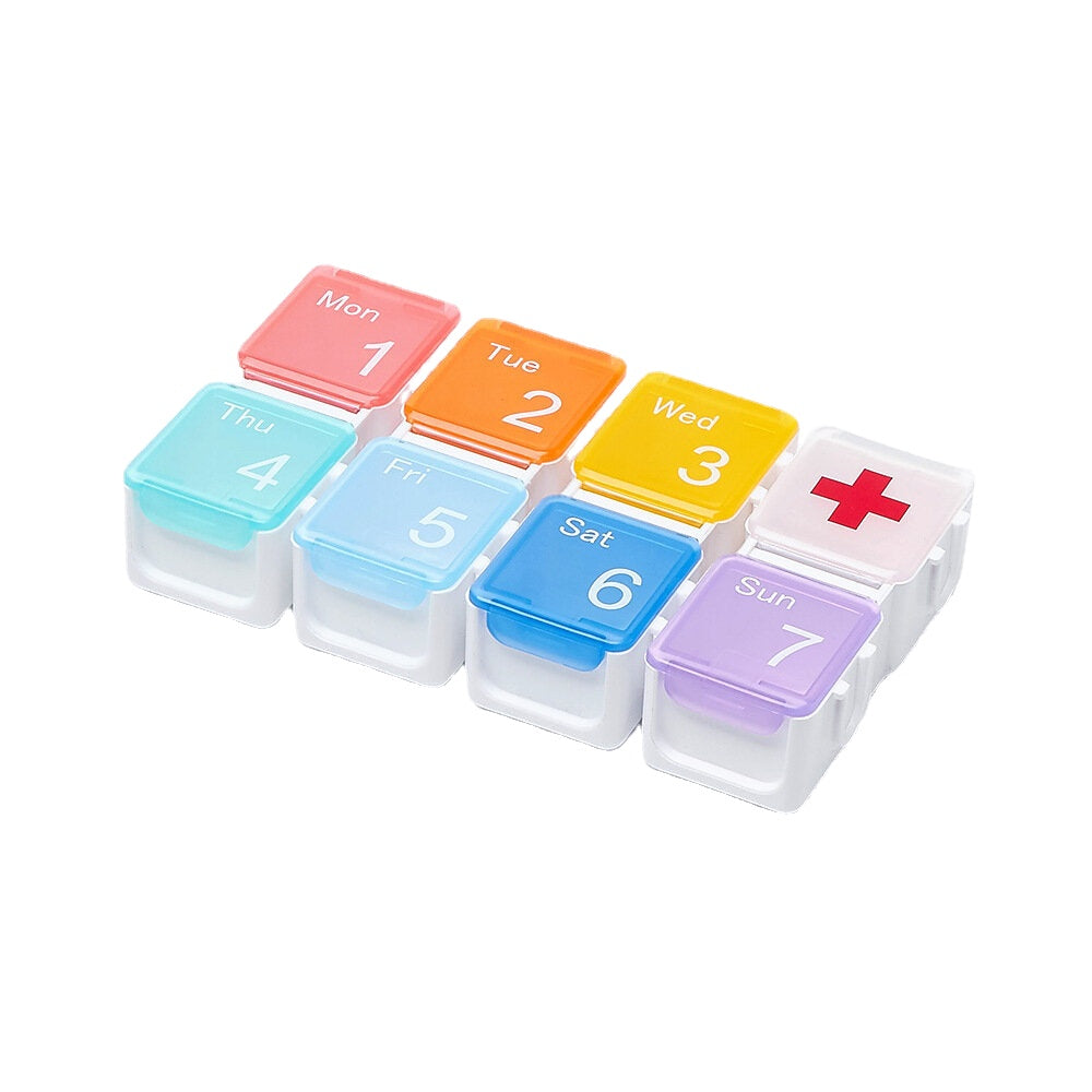 4/8/14 Grid Intelligent Pill Organizer Case with Electronic Timing Reminder