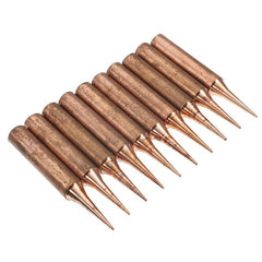 10Pcs Copper Soldering Iron Tip for Soldering Rework Station Iron Tsui