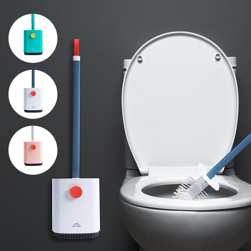 Toilet Brush and Holder Cleaner Set Floor-standing Bathroom Toilet Cleaning Tool