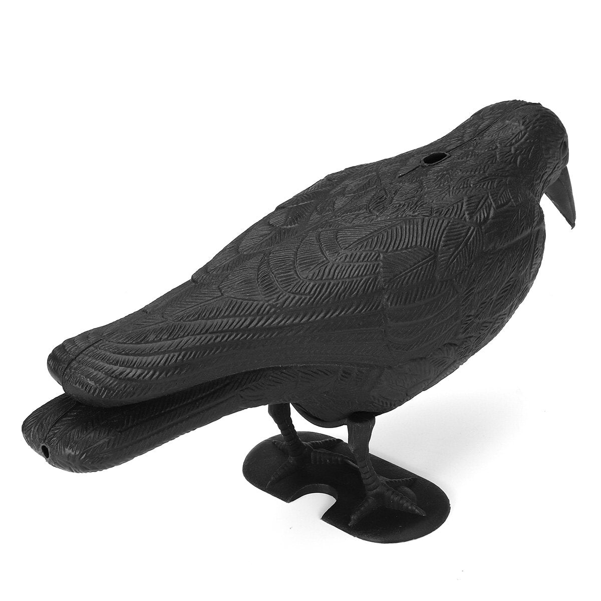 Simulation Crow Bird Scarer Deterrent Repeller Garden Weed Pest Vocalization Hunting Decoy Outdoor