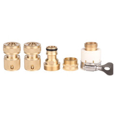 High Pressure Brass Washer Misting Spray Nozzle Water Adapter Connector Hose Pipe Connectors