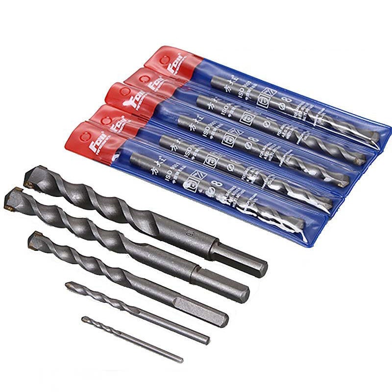 Triangular Handle Tungsten Alloy Twist Drill Bits For Pistol Percussion Tools