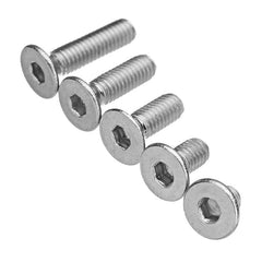 M3SH7 50Pcs M3 Stainless Steel Hex Socket Flat Head Countersunk Screws Bolts 4-12mm Length