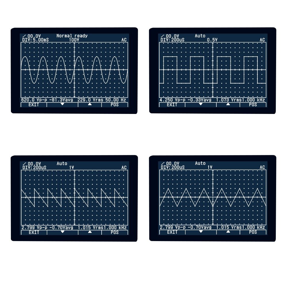 Intelligent 2 in 1 Digital 40MHz 200Msps/S Oscilloscope 6000 Counts True RMS Multimeter