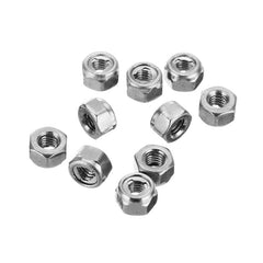 M3SN2 10Pcs M3 304 Stainless Steel Hex Nuts Anti Loose All Steel Insert Lock Nuts