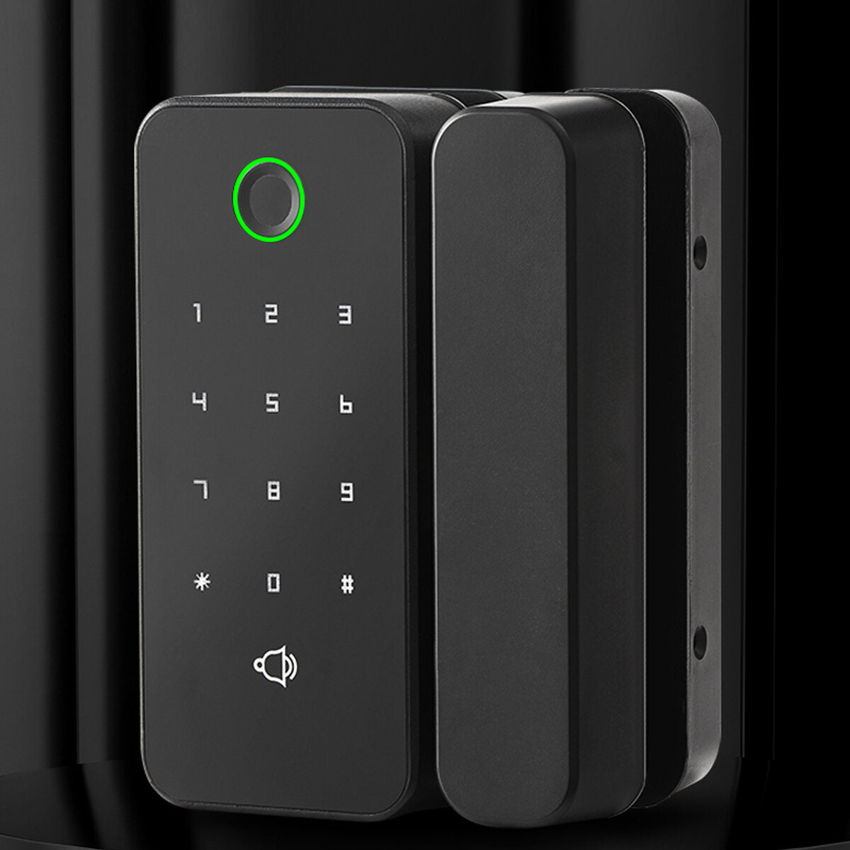Smart Biometric Fingerprint Card Glass Door NFC Lock Password Code APP Remote Control