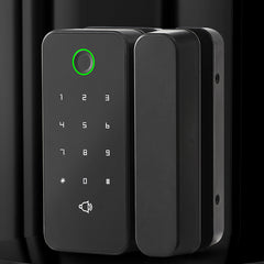 Smart Biometric Fingerprint Card Glass Door NFC Lock Password Code APP Remote Control