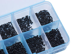 1000Pcs Phillips Screw Round Head Carbon Steel Electronic Mini Screws Kit M1 M1.2 M1.4 M1.7