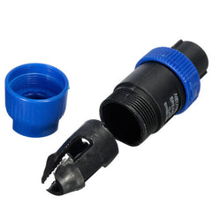 4 Pole Plug Male Speaker Audio Cable Connector Blue