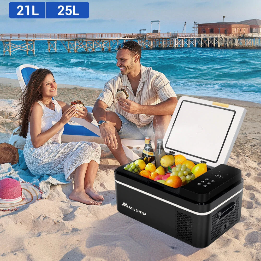 12V Car Fridge Freezer 21L/25L -4℉~68℉ Compressor Cooler for Car, Camping, Travel, Home