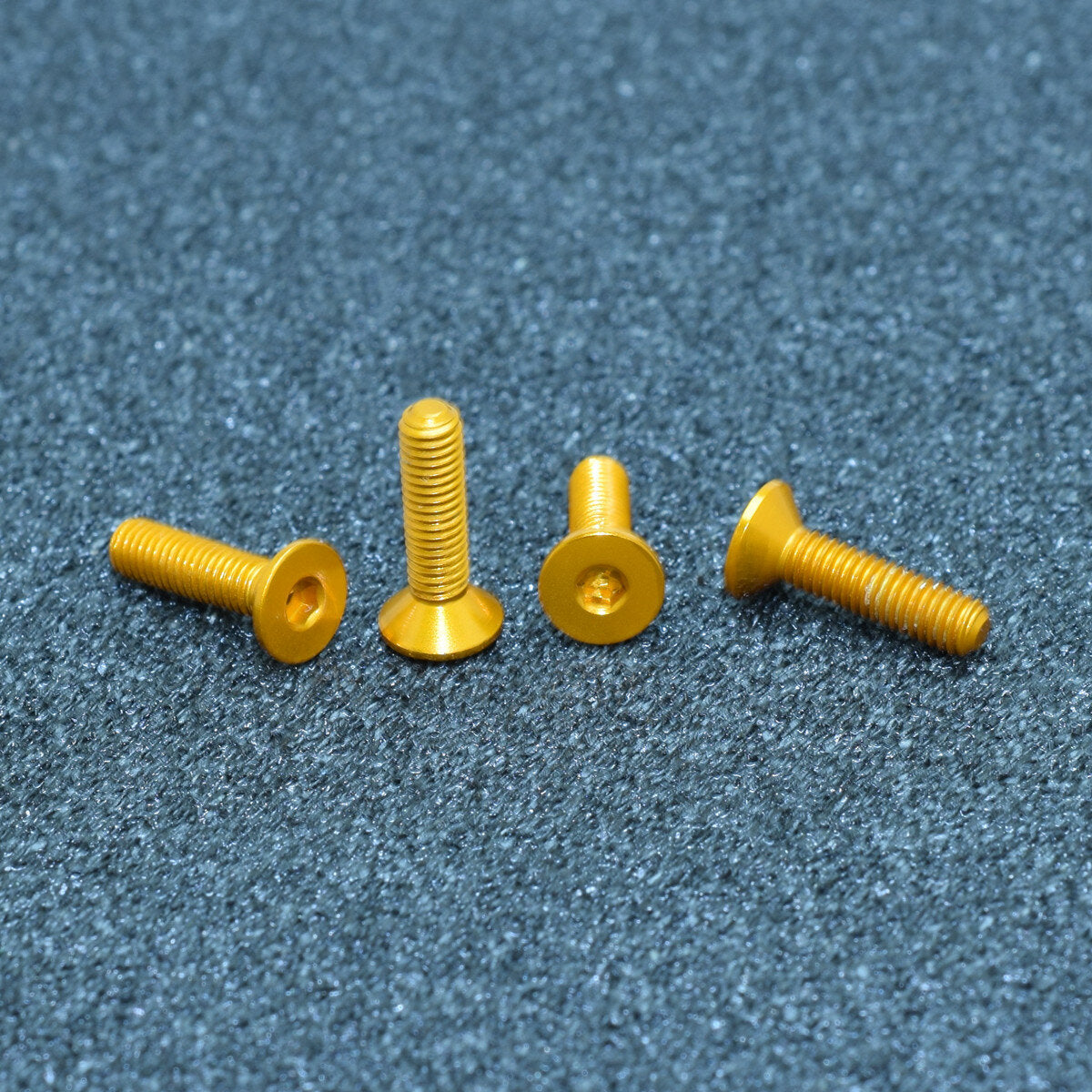 10Pcs M3x14mm Flat Countersunk Head Hex Socket Screw 7075 Aluminum Alloy Metric Bolt Screws