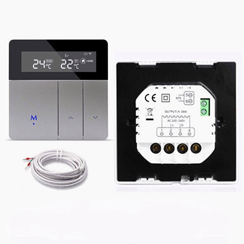 WiFi Thermostat for Electric Heater Water Radiant Floor Heating Alexa Google Home Enable Temperature Controlled