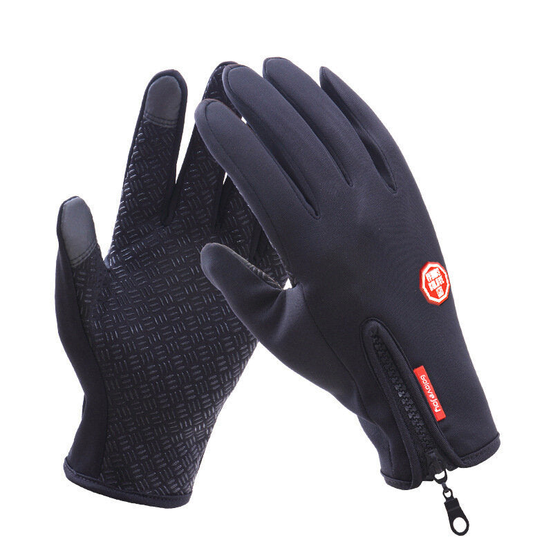 1 Pair Unisex Waterproof Winter Warm Cycling Gloves Touch Screen for Driving Hiking Skiing Gloves