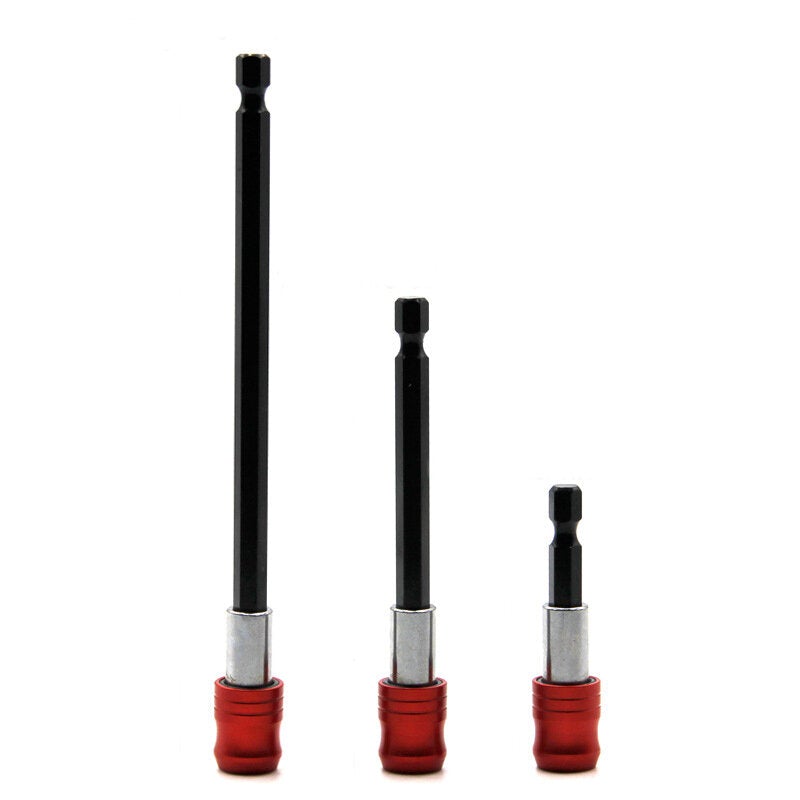 60mm/100mm/150mm Quick Release Locking Socket Extension Bar Rod Set Kits 1/4 Inch Hex Shank Holder Drill Bits