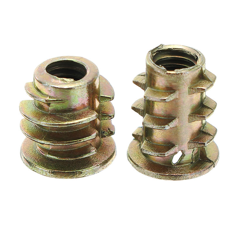 50Pcs M8 Zinc Alloy Wood Furniture Hex Socket Drive Head Screw-in Threaded Insert Nut 13-30mm