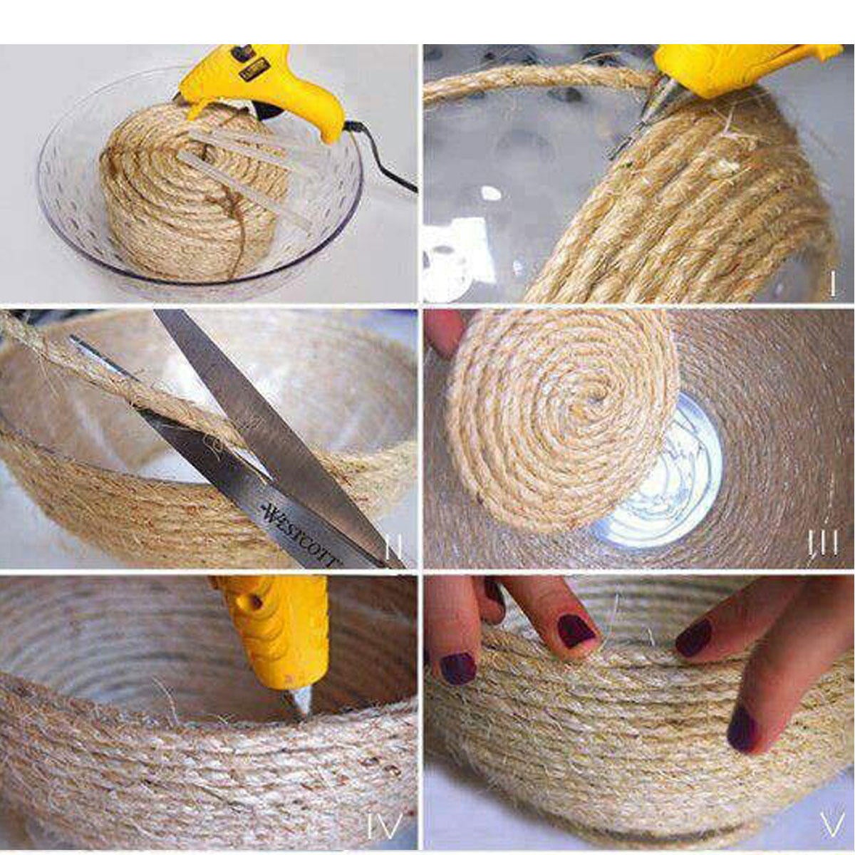 6mmx100m Sisal Rope Jute Twine Rope Natural Hemp Cord Fibre Decor Multi-functional Tools