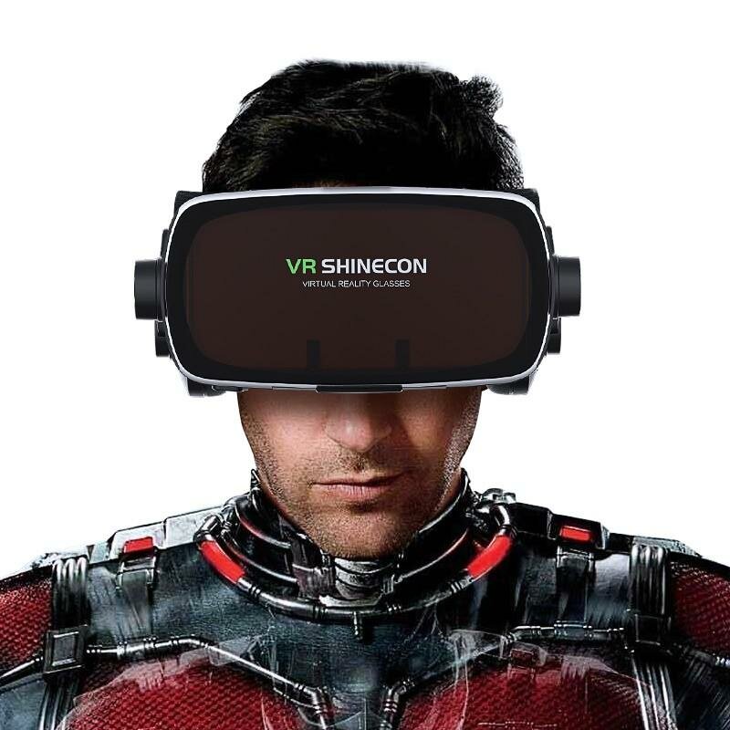 Casque SC-G07E 9.0 VR Virtual Reality Goggles 3D Glasses 1080P HD VR Over Head Box Glasses for 4.0-6.3 Inch Smartphone