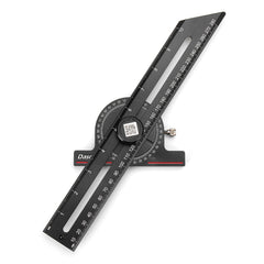 Multifunctional Gauge Ruler CNC-Machined Anodized Aluminum Flexible Scale Marking Gauge with Slide Stop for Woodworking