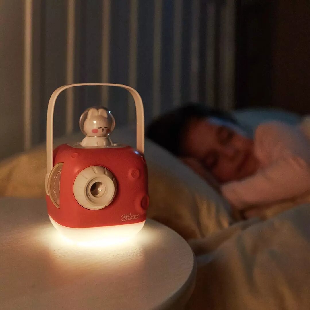 Children's Sleep Story Projector Automatic Playback Simultaneous Audio Video Screening Projection Light Soothing Music Timing Off Bedtime Story Light Projector