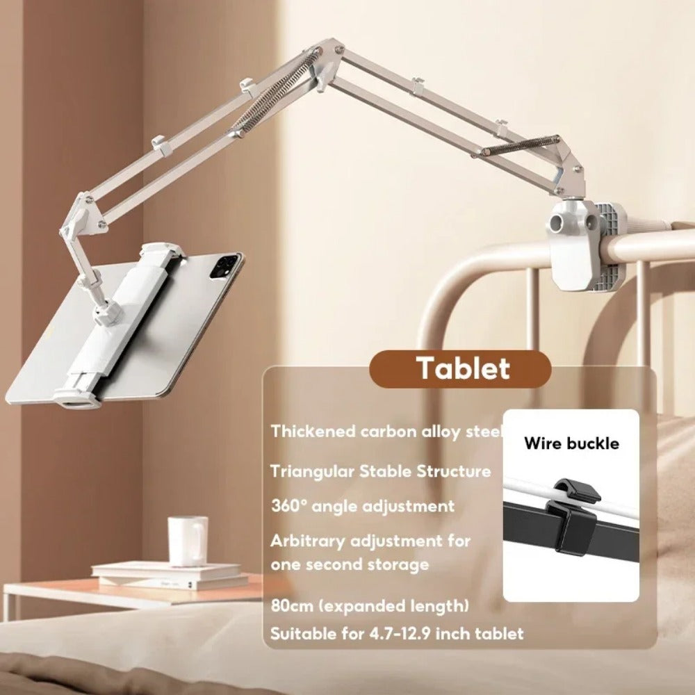 Adjustable Mobile Phone & Tablet Stand - Bedside, Desktop, Cantilever Holder