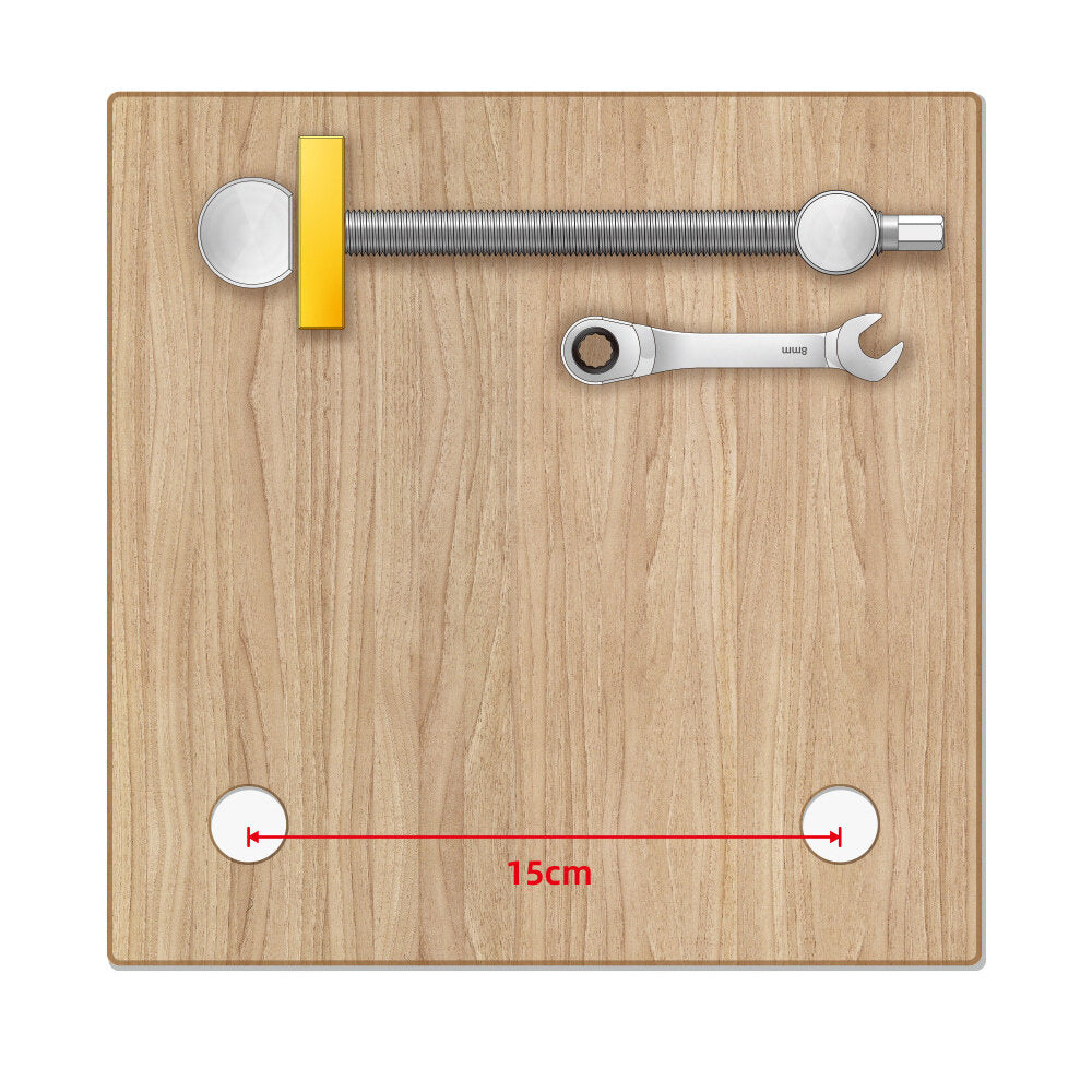 Woodworking Vise Set with Ratchet Lock, 19-20mm - Ideal for DIY & Carpentry