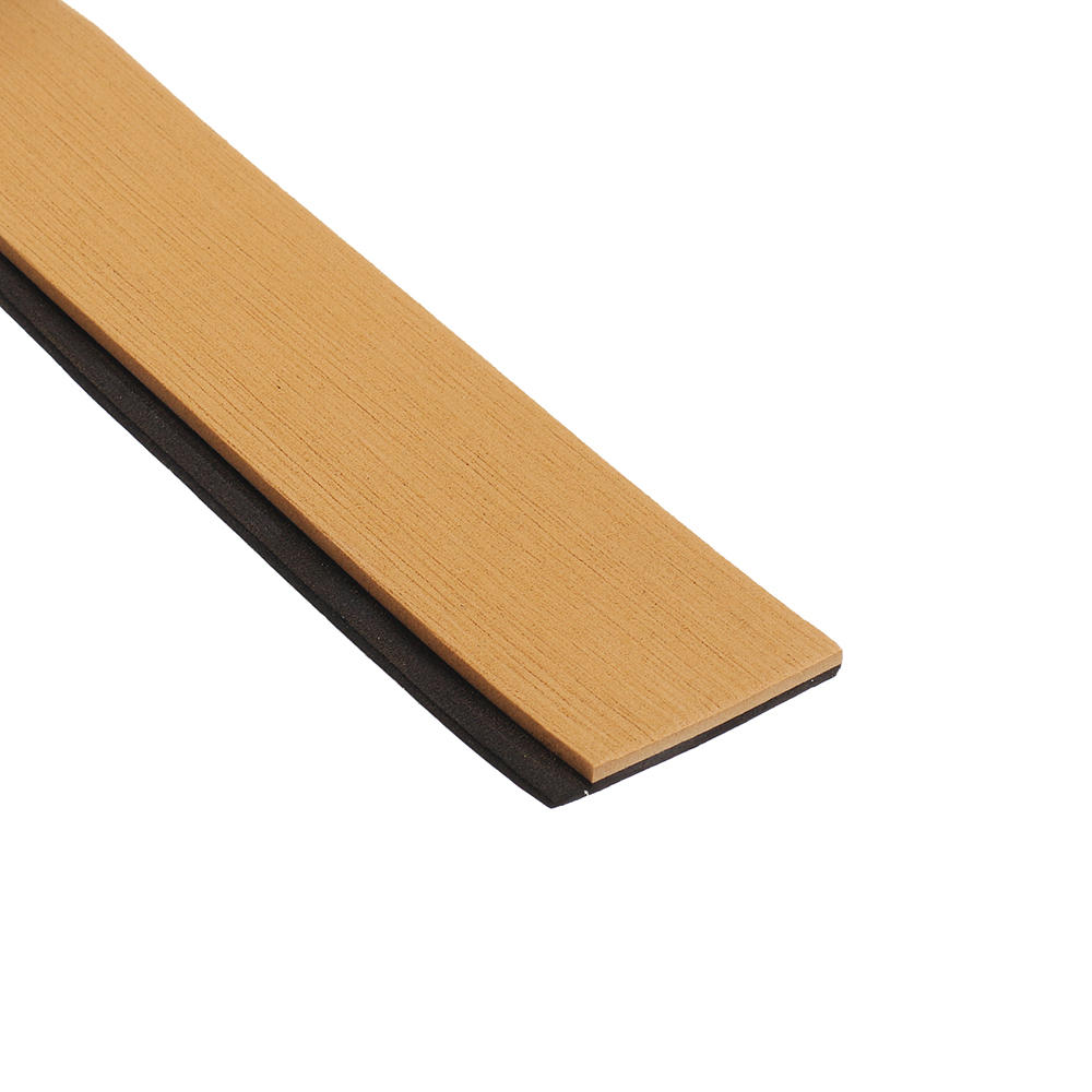 58x2400x5mm EVA Foam Faux Teak Sheet Boat Yacht Synthetic Teak Decking Gold Black