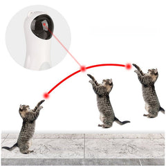 Autoxic Multi-angle Adjustable Cat Interactive LED Laser Toy USB Charge With Mute Motor Funny Toy Cat Sports Training Entertainment Toy