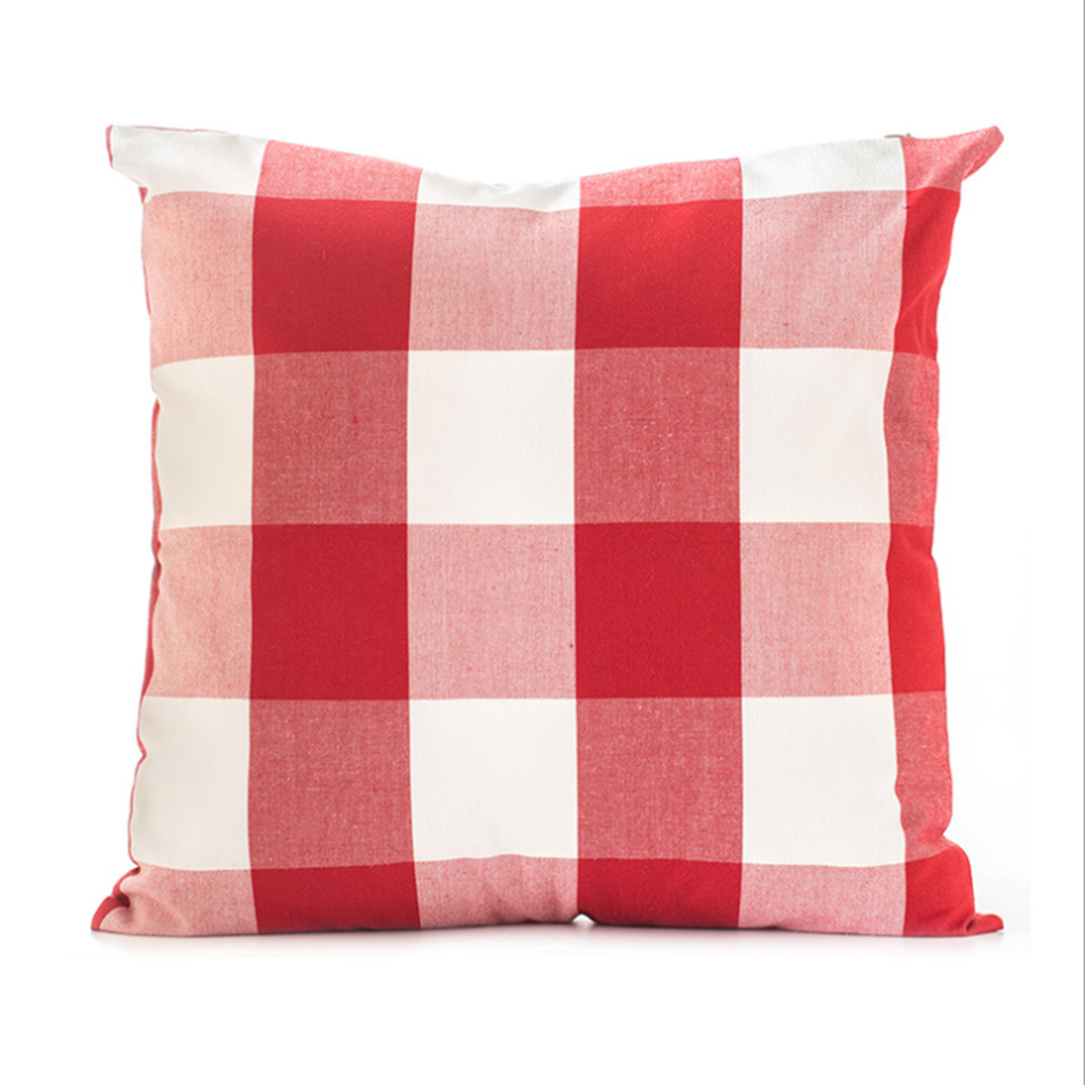 Retro Plaid Throw Pillow Case Cushion Cover 18''x18'' Pillow Protector for Bedroom Couch Sofa Bed Patio Chair Home Car Decor