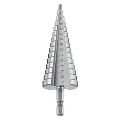 4-12/20/32mm HSS Hex Shank Step Drill Bit High Step Steel Hole Cutter