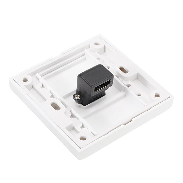 HD 1.4 Wall Plate with Angle Side Female to Female Connector