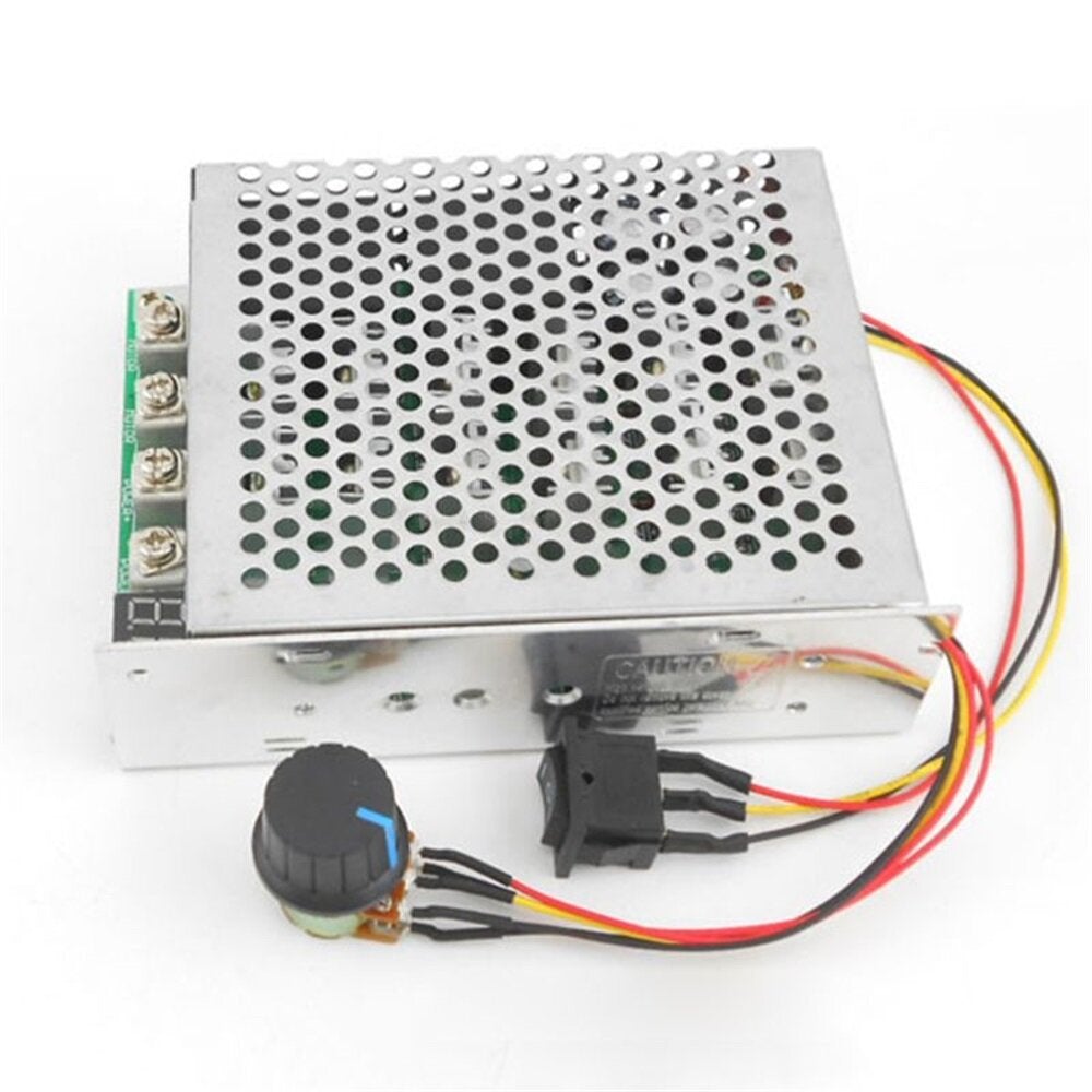 DC 10-55V 60A Motor Speed Controller DC Motor Governor Digital Display 0-100% Adjustable Reversing Direction Switch