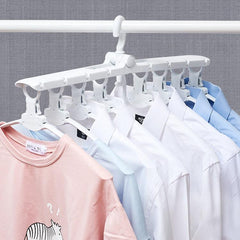 360 Degree Rotation Multi-functional Foldable 8 in 1 Cloth Hanger