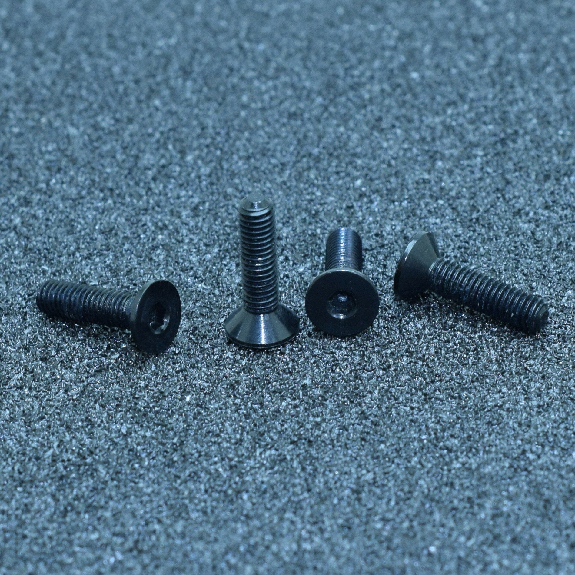 10Pcs M3x14mm Flat Countersunk Head Hex Socket Screw 7075 Aluminum Alloy Metric Bolt Screws