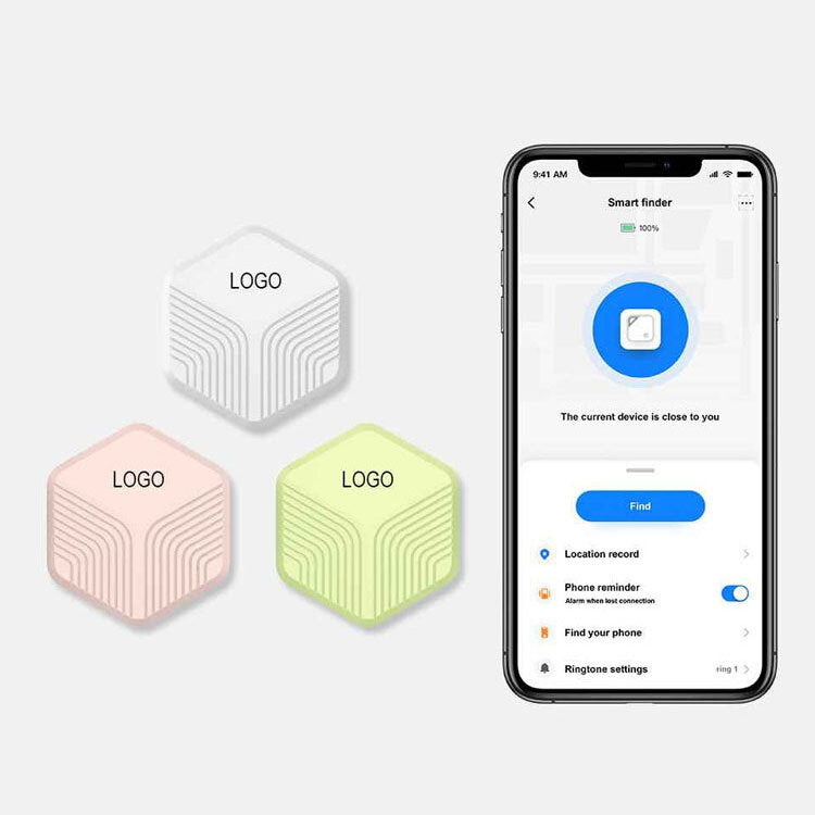 Bluetooth 5.0 Smart Anti-lost Device Wallet Key Anti-lost Alarm Reminder Device