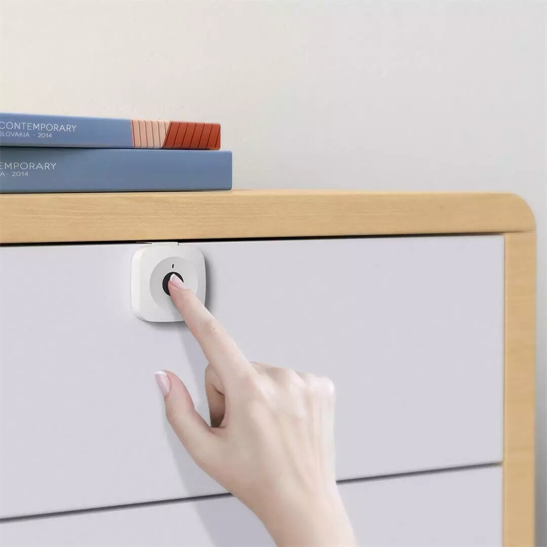 Smart Drawer Cabinet Lock Keyless Unlock Anti-Theft File Security Fingerprint Lock