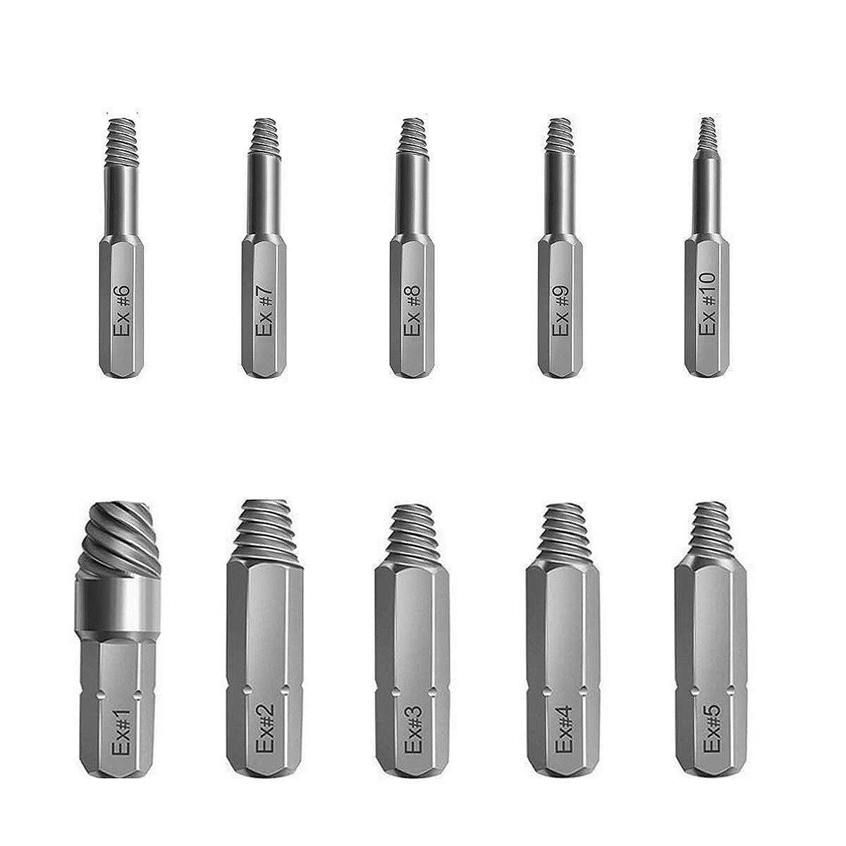 33PCS HSS Screw Removal Bit Screwer Extractor Drill Adapter for Remove Bolts
