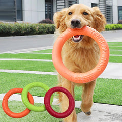 Pet Flying Discs Dog Training Ring Puller Resistant Bite Floating Toy for Puppy Outdoor Interactive Game Playing