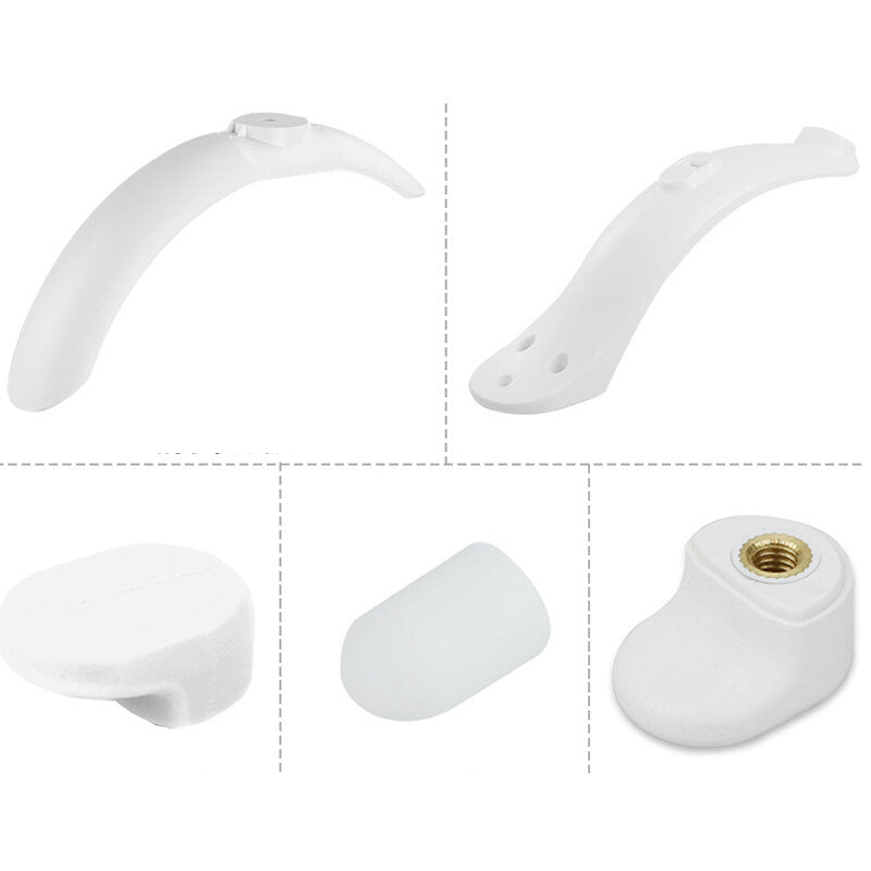 Fender Sets For M365/Pro Electric Scooter Front Rear Scooters Fender Fastener Foot Support Silicone Cap