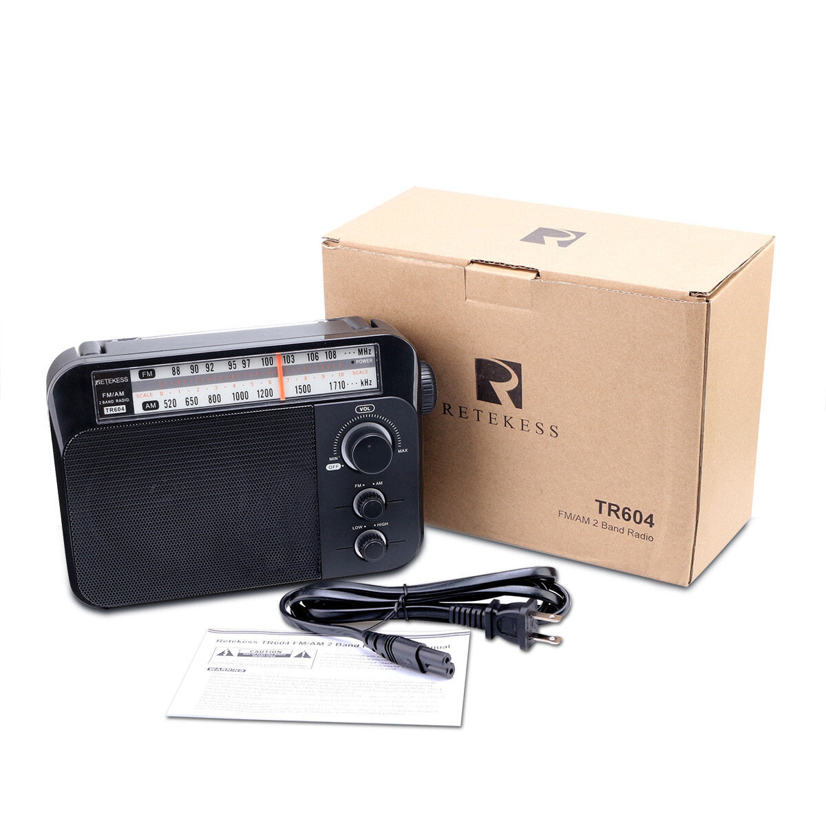 EU/US Plug 220/110V FM+AM F9225A Portable Radio