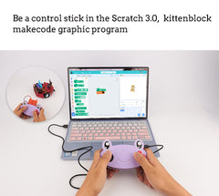 Scratch Makecode Kittenblock DIY Educational Program Robot Kit Voice Control Face Recognition Robot Parts