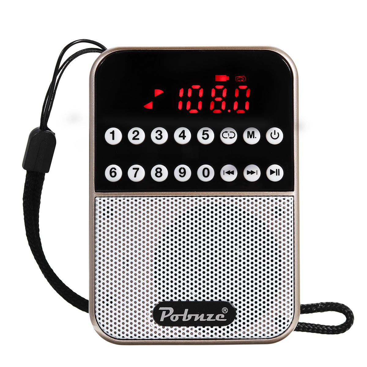 LCD Digital FM Pocket Radio Speaker USB TF Card MP3 Music Player