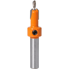 5Pcs Carbide Tip 8mm Shank HSS Countersink Router Bit Set Screw Extractor Remon Demolition for Wood Milling Cutter